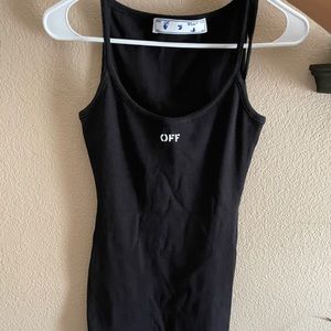 Off-White Fitted Dress